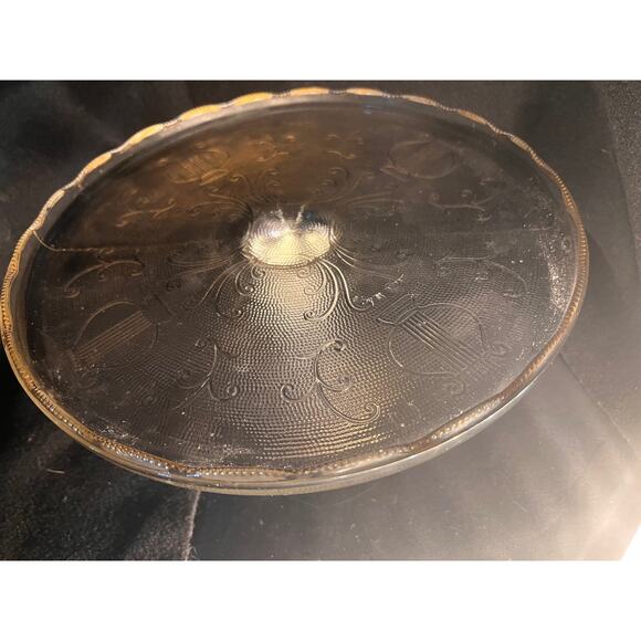 Vintage Glass Cake Plate - Picture 4 of 11